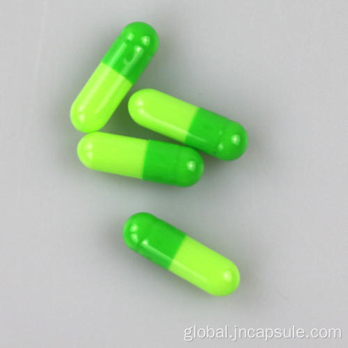 Colorful Capsule Empty Gelatin Size 0 dark and light blue capsule Supplier